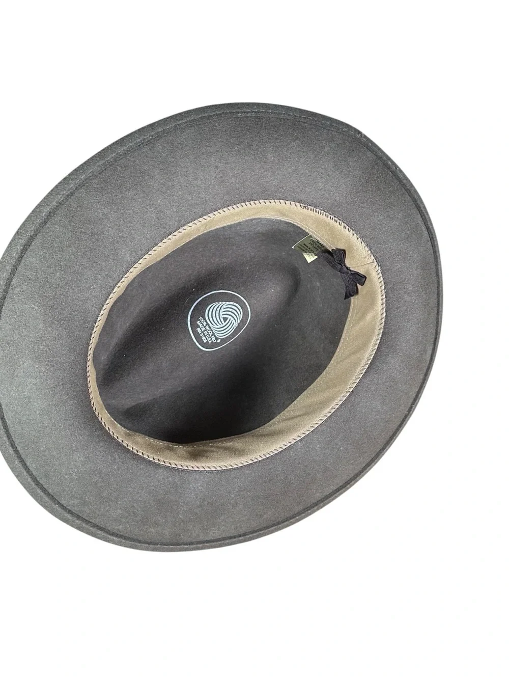 VINTAGE Wool Felted Poet Hat Fedora - Picture 7 of 10